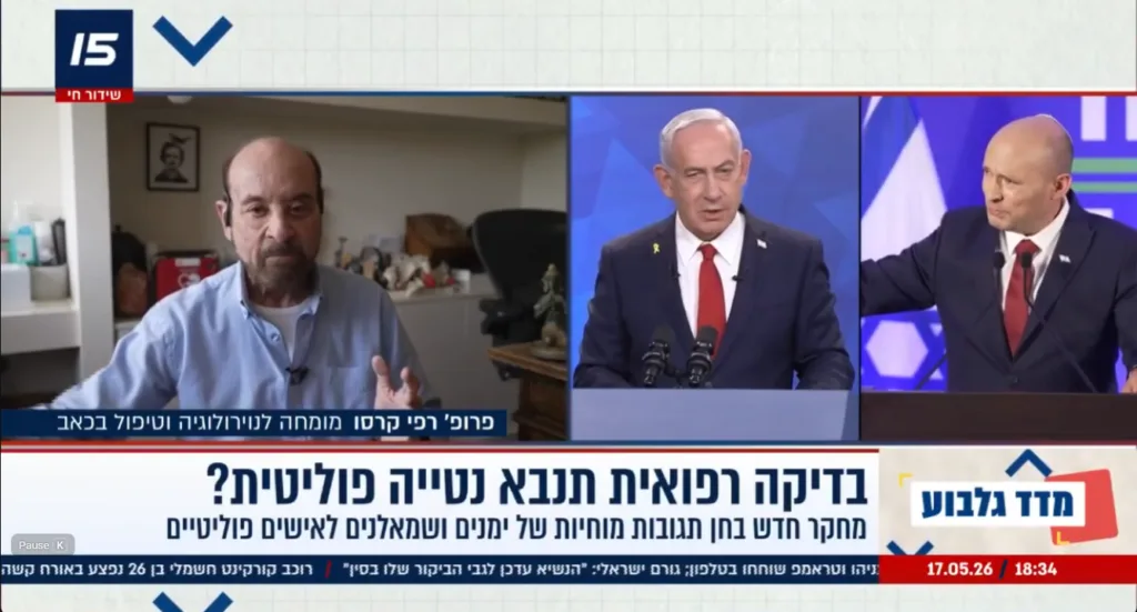 האם הדעות הפוליטיות שלנו חקוקות במוח? - פרופסור רפי קרסו